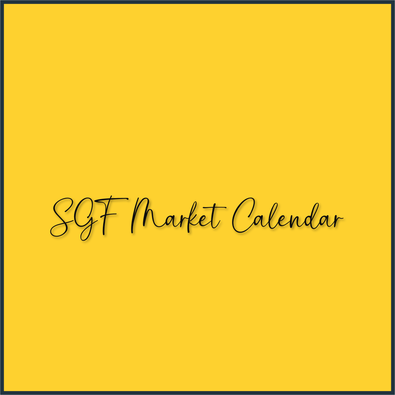 SGF Market Calendar